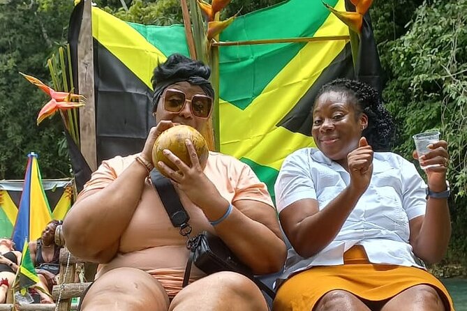 Private Bamboo River Raft with Limestone Massage in Montego Bay - Food, drinks, and small Jamaican tastes