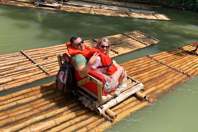 Private Martha Brae River Rafting Tour from Montego Bay - Scotchies brings jerk chicken to the itinerary
