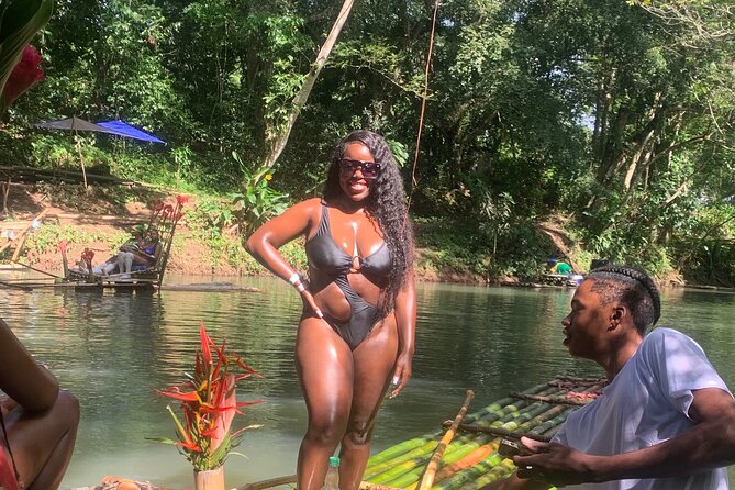 Private Rafting on the Great River and Limestone Body Massage - Boarding the handcrafted bamboo raft
