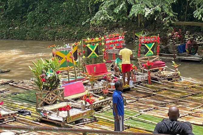 Private River Bamboo Raft with Limestone Foot Massage in Montego Bay - Fresh Coconuts, Jerk Chicken, and River Stops