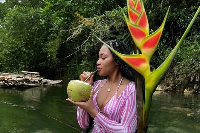 Private River Bamboo Raft with Limestone Foot Massage in Montego Bay - A Private 30-Foot Bamboo Raft