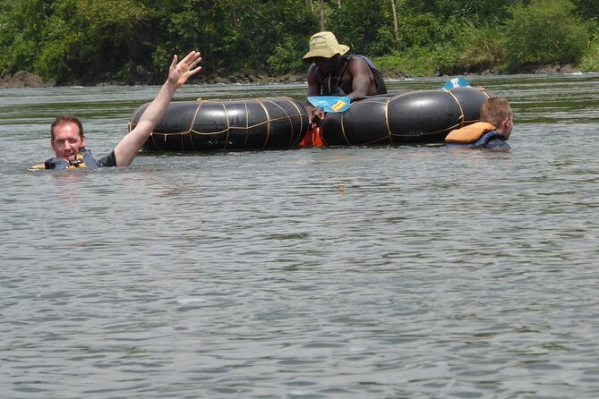 Private Whitewater Tubing in Bujagali Hydropower Plant - Getting equipped for the river