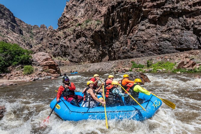 Professionally Guided High Adventure Rafting Trip - Royal Gorge - Learning the paddle commands before the first rapid