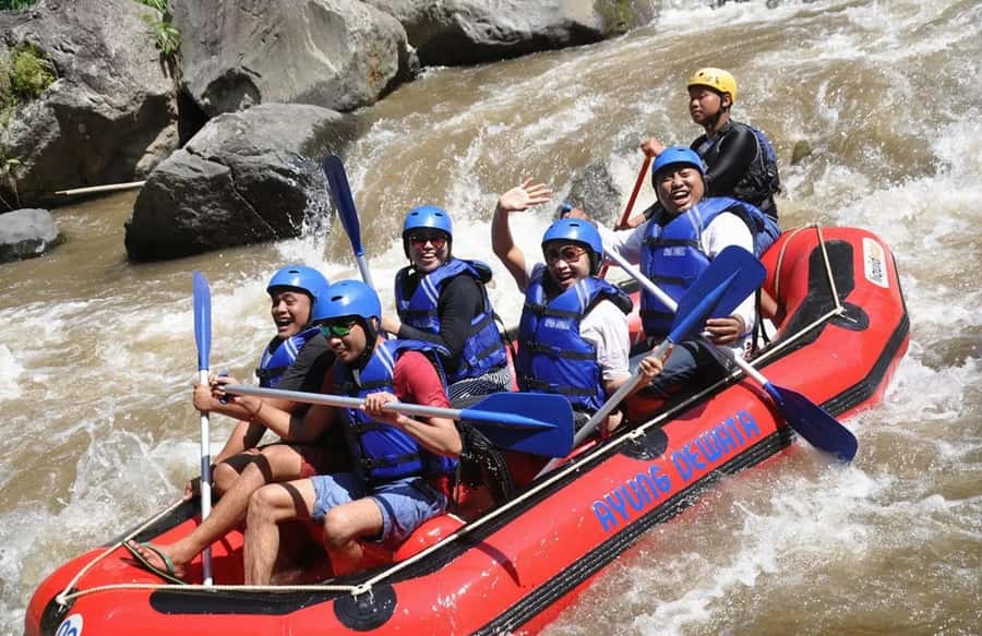 Quad bike bali tunnel waterfall with Rafting - Quad biking through rice fields and jungle