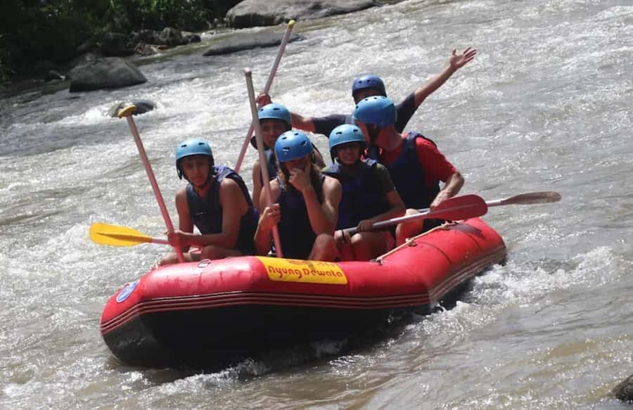 Quad bike bali tunnel waterfall with Rafting - Lunch and the useful comfort stops