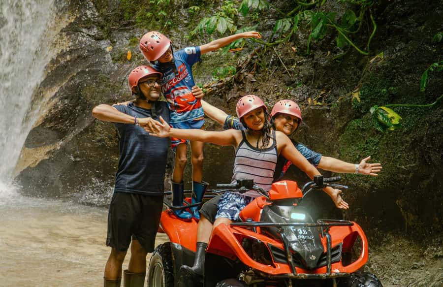 Quad bike bali tunnel waterfall with Rafting - What the $86 price really covers