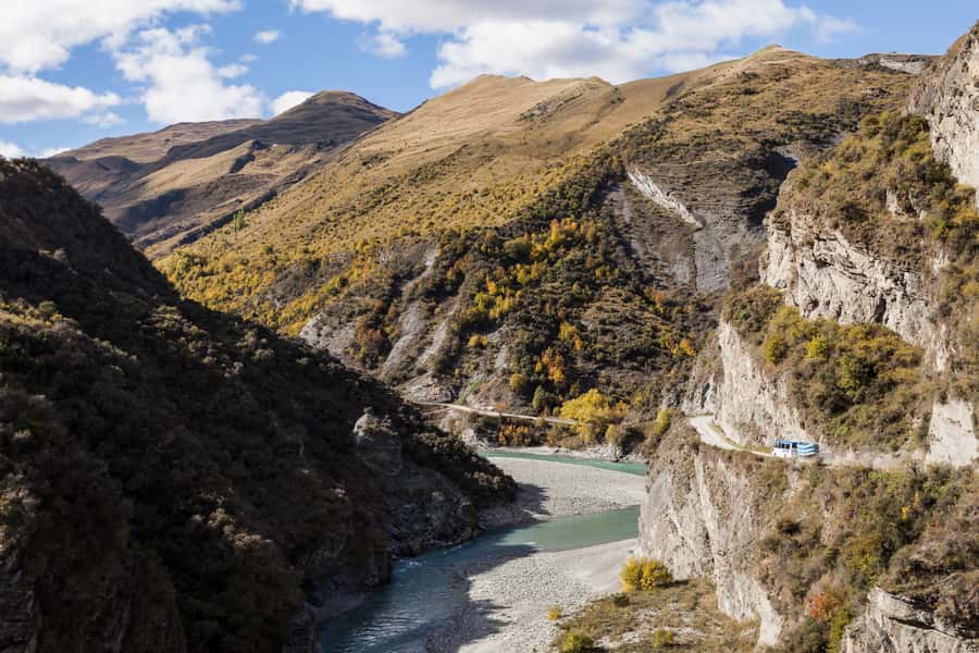 Queenstown: Shotover River Whitewater Rafting Trip - Calm water, swimming, and canyon views