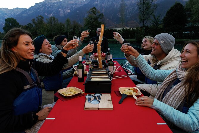 Raclette Rafting in Interlaken - Raclette, potatoes, wine, and warm tea
