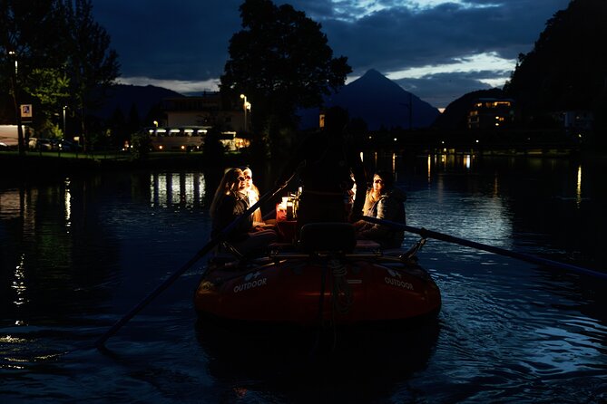 Raclette Rafting in Interlaken - The 6:00 pm start and the route from Bönigen