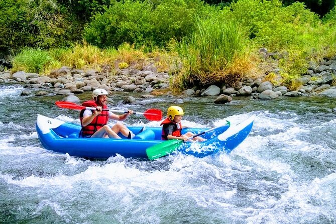 Rafting - Reaching the Marsouins River at Ilet Coco