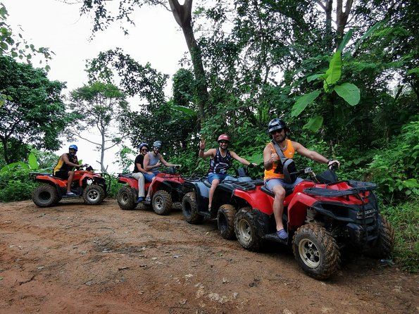 Rafting 5.5 km., Zipline, ATV 30 Min., Suvankhuha Temple. - A 30-minute ATV ride through the rainforest