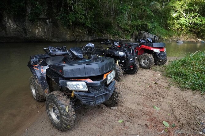 Rafting 7KM & ATV visit monkey cave and waterfall with Lunch - A 30-Minute ATV Ride Through the Rainforest