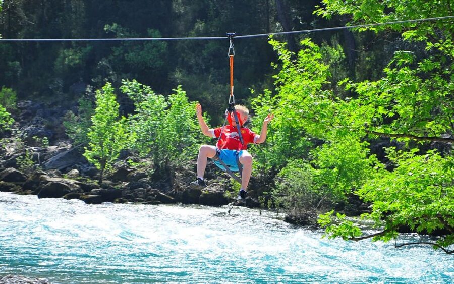 Rafting, Canyoning & Zipline, : 3-in-1 Adrenaline Tour - Two zipline rides across the river
