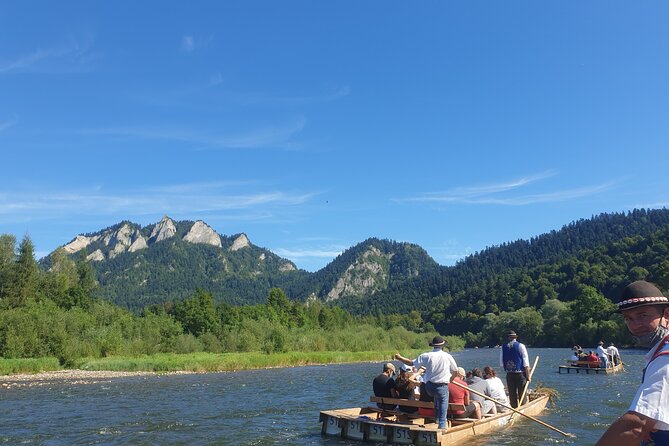 Rafting Dunajec River private day tour from Krakow - Boarding the wooden punt at Sromowce Marina