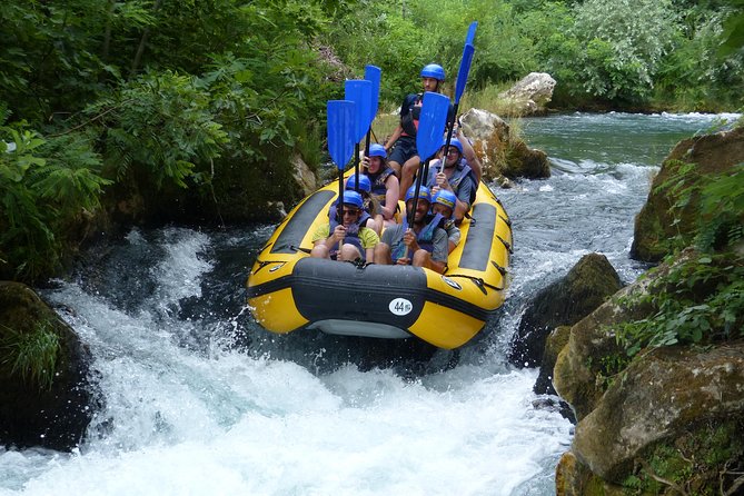Rafting Experience in the Canyon of the River Cetina - Behind the waterfall and into the cave