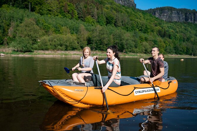 Rafting from Děčín to Bad Schandau and back on bikes - What the $36.12 price really covers