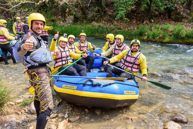 Rafting in Lousios and Alfeios rivers - Starting at the Atsicholos bridge
