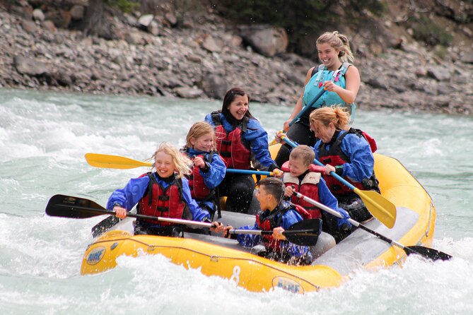 Rafting on Athabasca River Mile 5 in Jasper - The Ten-Minute Float Before the Rapids