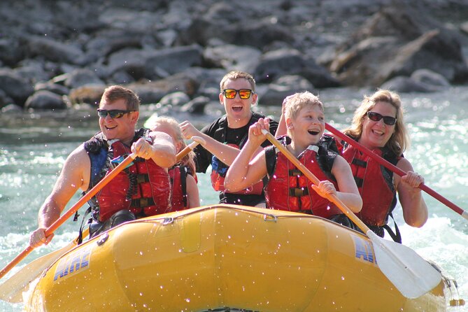 Rafting on Athabasca River Mile 5 in Jasper - What the Small Group Changes