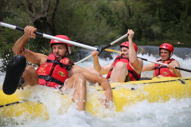 Rafting on Cetina River Departure from Split or Blato na Cetini village - Getting Ready With Helmets, Vests, and Paddles