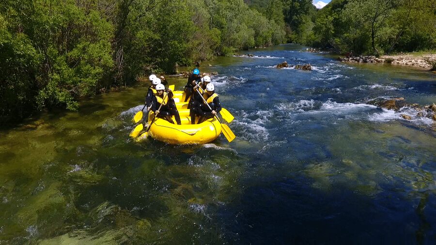 Rafting on the Cetina river - The canyon views and the pace of the day