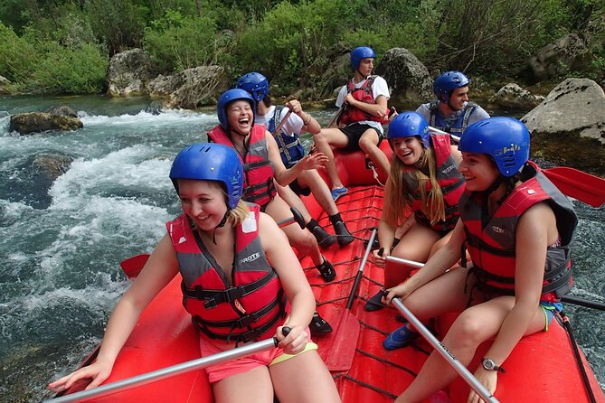 Rafting on the River Cetina from Omis Croatia - Swimming and rock jumping add variety