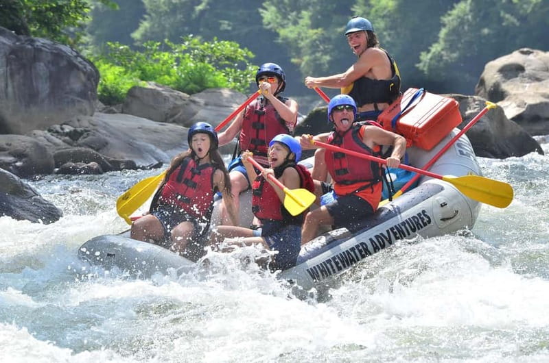 Rafting Tour, Transfer & Combo Options with Veg Lunch Option - Gearing up at the rafting base