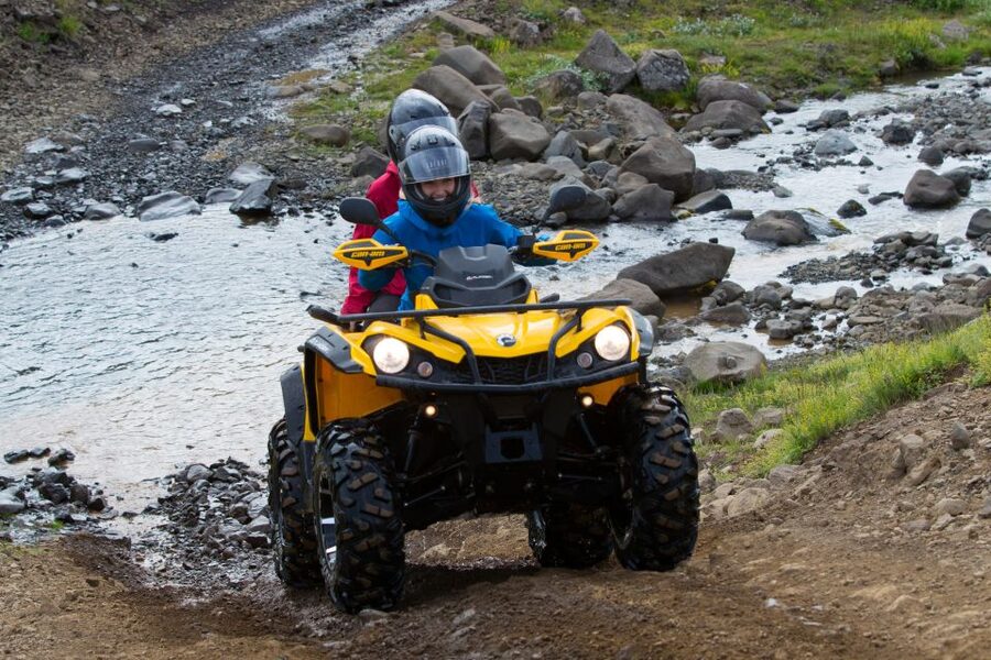 Reykjavik: ATV & Rafting Tour - Suiting up for the Hvítá River