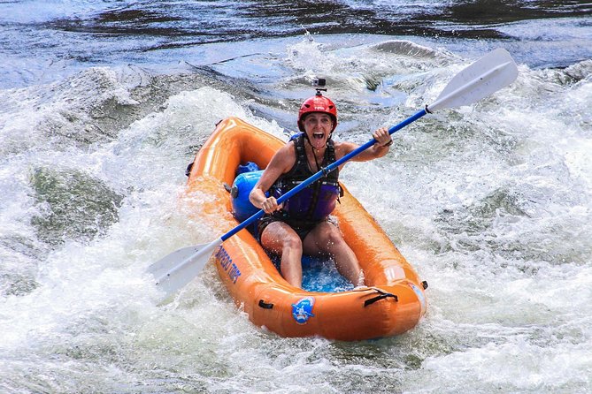 Riggins Idaho half-day rafting trip on the Salmon River - Bigger whitewater at Time Zone Bridge