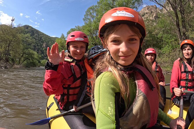 River Rafting Adventure in Bulgaria (incl. transfer from Sofia) - Getting ready with helmets, life jackets, and paddles