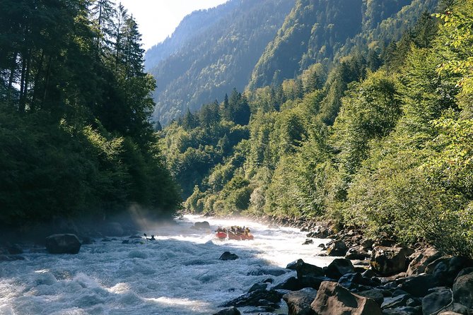 River Rafting Lütschine in Bernese Oberland - The class IV section brings the real thrill