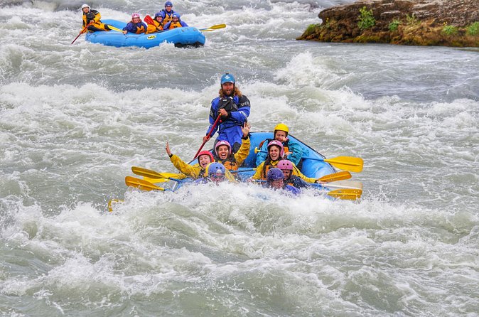 River Rafting on the Golden Circle - Safety training before the first rapids