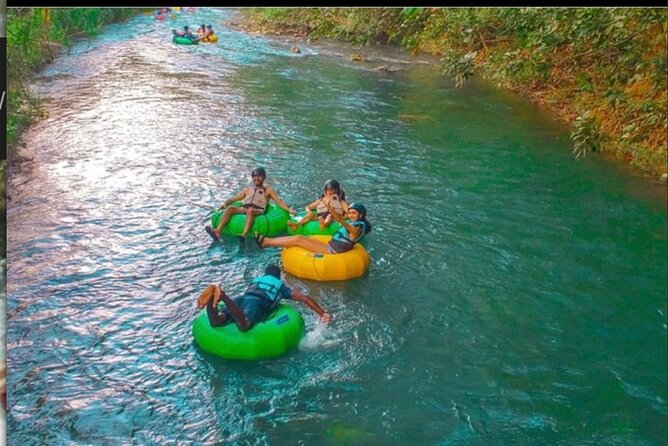 River rapids tubing rafting kayaking and beach Adventure - The waterfall hike and natural pools
