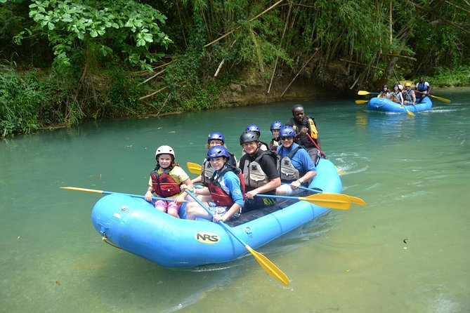 River Rapids Waterfalls Rafting and Beach Adventure - A gentle Rio Bueno adventure near Montego Bay