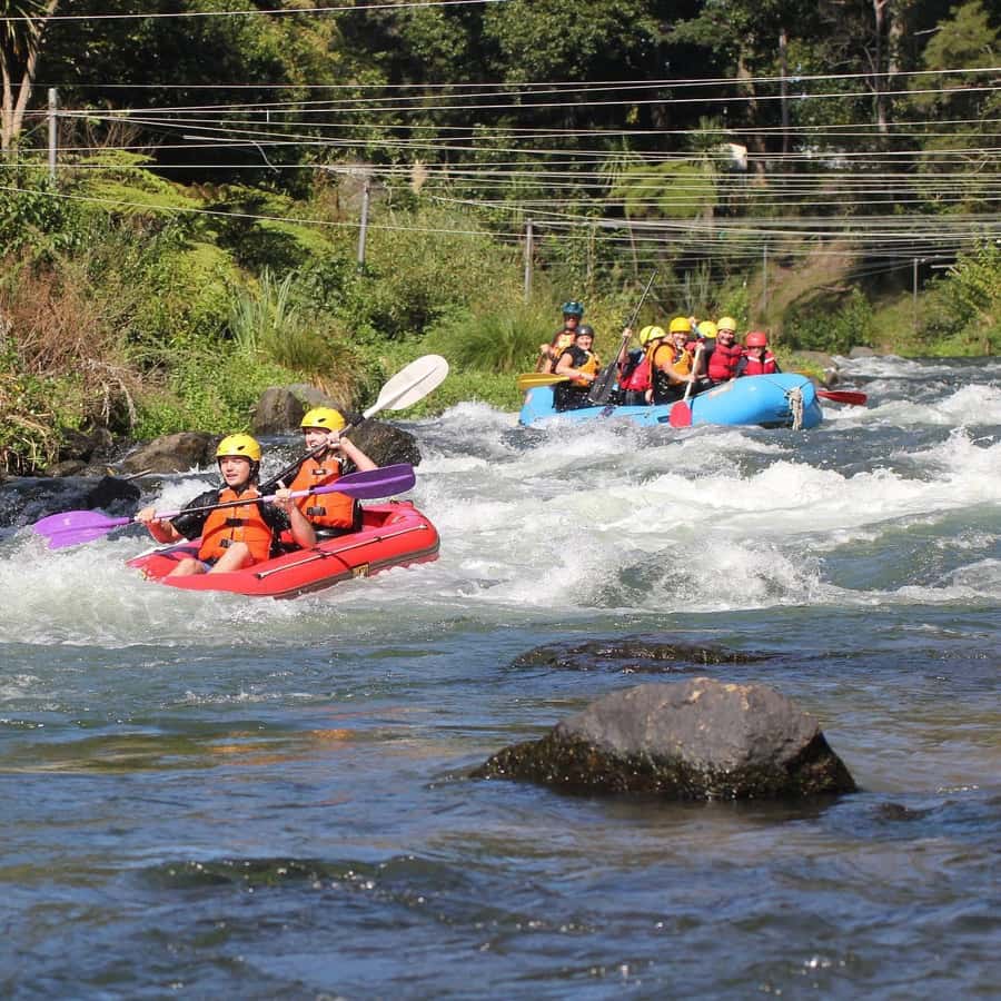 Rotorua: Tarawera River Raft and Kayak Adventure - The two-hour route from briefing to river