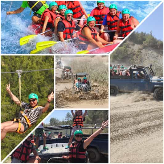 Side&Alanya:Rafting,Jeep,Quad/Buggy Safari/Zipline wLunch - Getting ready beside Köprülü Canyon