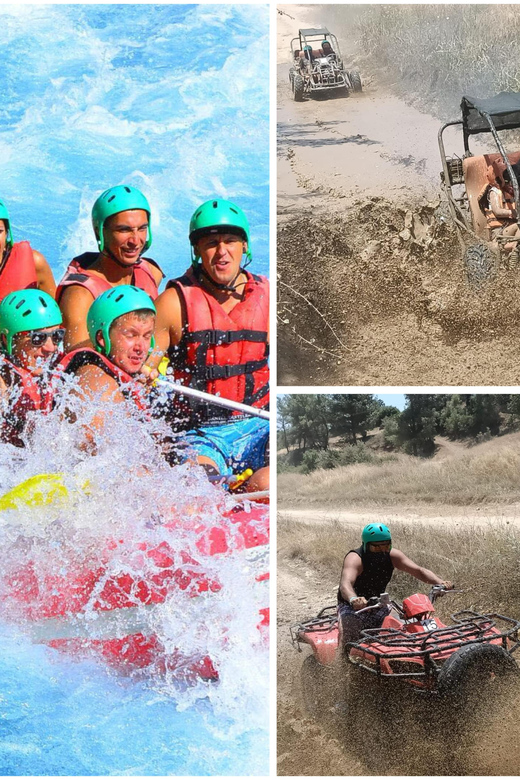 Side&Alanya:Rafting,Jeep,Quad/Buggy Safari/Zipline wLunch - Mud, modern ATVs, and a large riding area