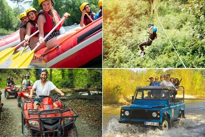 Side / Manavgat : Combo Rafting , Buggy & Jeep & Zipline(4 in 1) - What this Side adventure actually includes