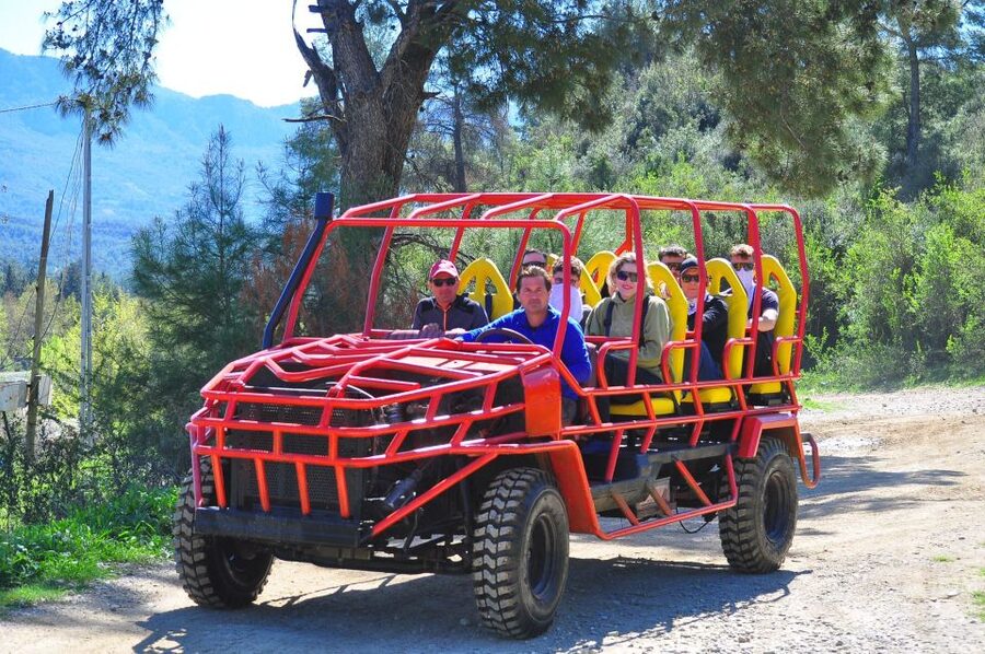 Side: Rafting and Zipline Canyon Tour with Lunch & Transfers - The 200-meter jump and wet vehicle ride