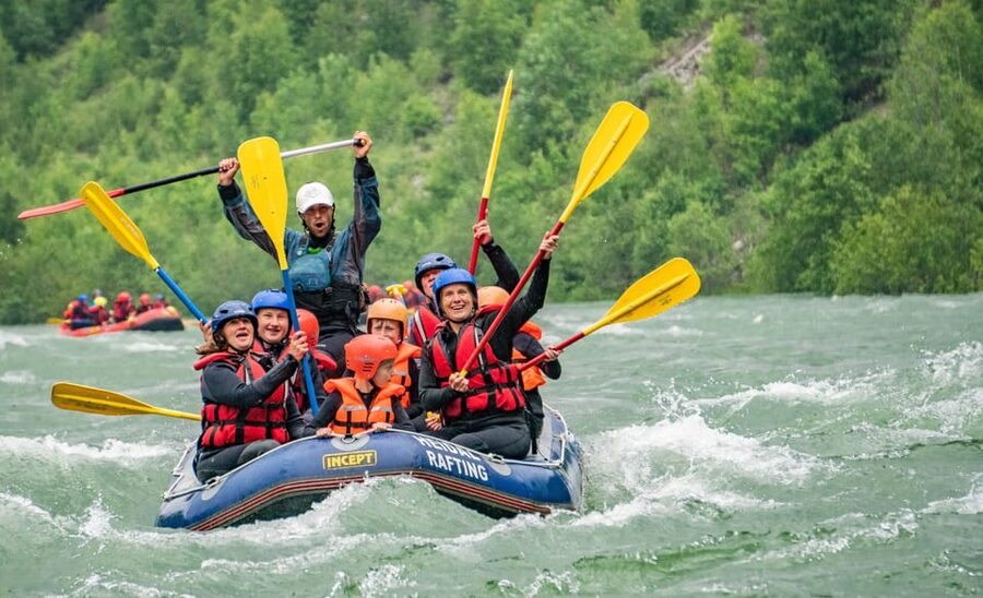 Sjoa: Rafting Adventure for Families - Sjoa scenery between the action