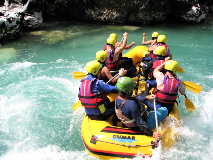 Slovenia: Half-Day Rafting Tour on Soča River with Photos - About 1.5 hours of paddling and rapids