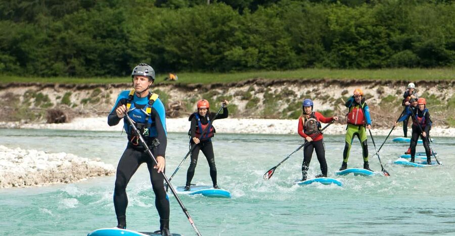 Soča Whitewater Stand-up Paddle Board: Small Group Adventure - Safety first at the Čezsoča launch point