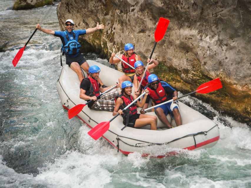 Split: Cetina River Rafting with Cliff Jumping and Cave Tour - Three hours on the river, from calm water to rapids