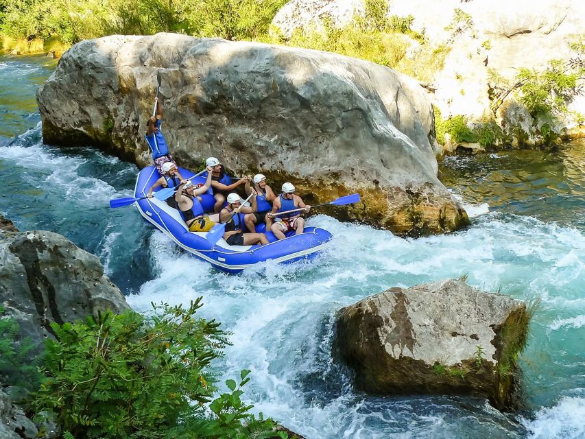Split/Omiš: Cetina River Rafting with Cliff Jump & Swimming - The first 5 kilometers: gentle rapids and team practice
