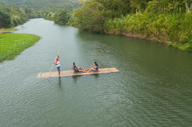 St Lucia Bamboo Rafting Experience (+Rum Tasting) - The beach swim and ride back