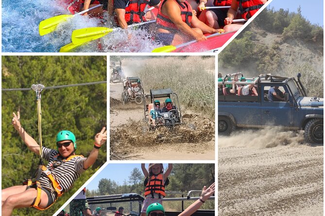 Süber combo adventure (rafting zipline bugy jeep canyon visit) - Four ways to spend a day at Köprülü Canyon