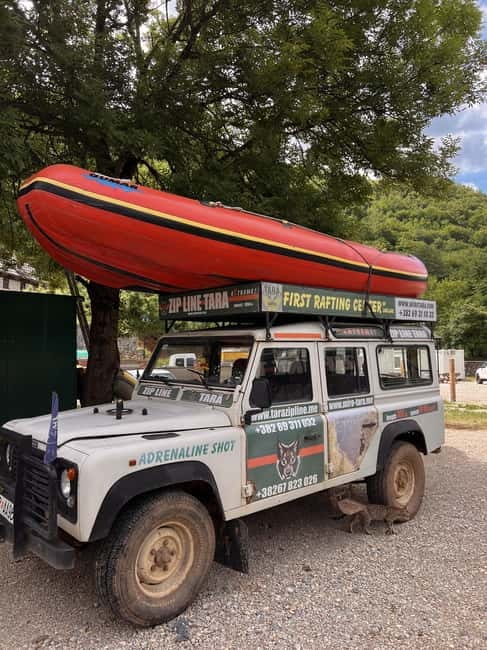 TARA BRIDGE: Tara River Rafting Trip with Jeep Transfer - The 30-minute off-road return to the bridge