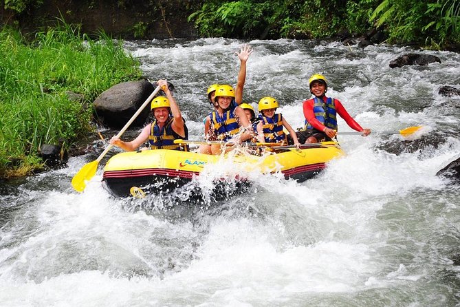 Telaga Waja River Rafting Bali & Zipline (Less Stairs) - The waterfall stop and zipline crossing