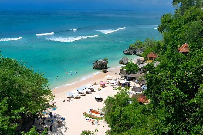 Telaga Waja White Water Rafting and Uluwatu Sunset Tour - Padang Padang Beach: a short coastal break