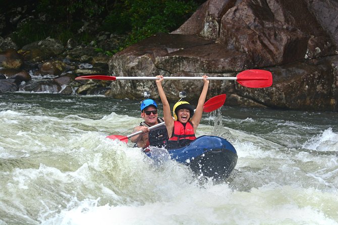 Tully River White Water Rafting Half day- from Mission Beach - Getting ready at the launch site